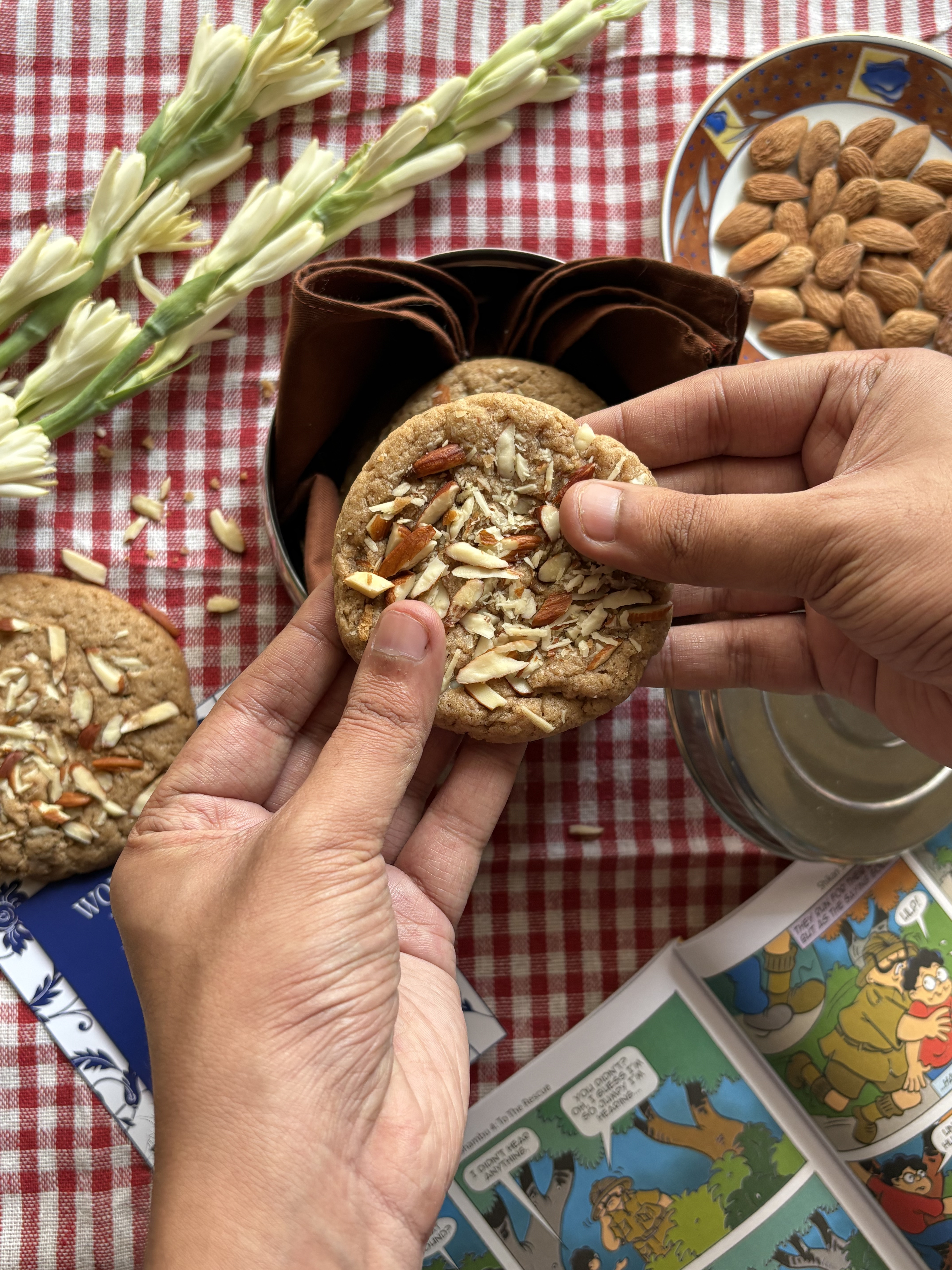 Almond Cinnamon Cookies, third angle